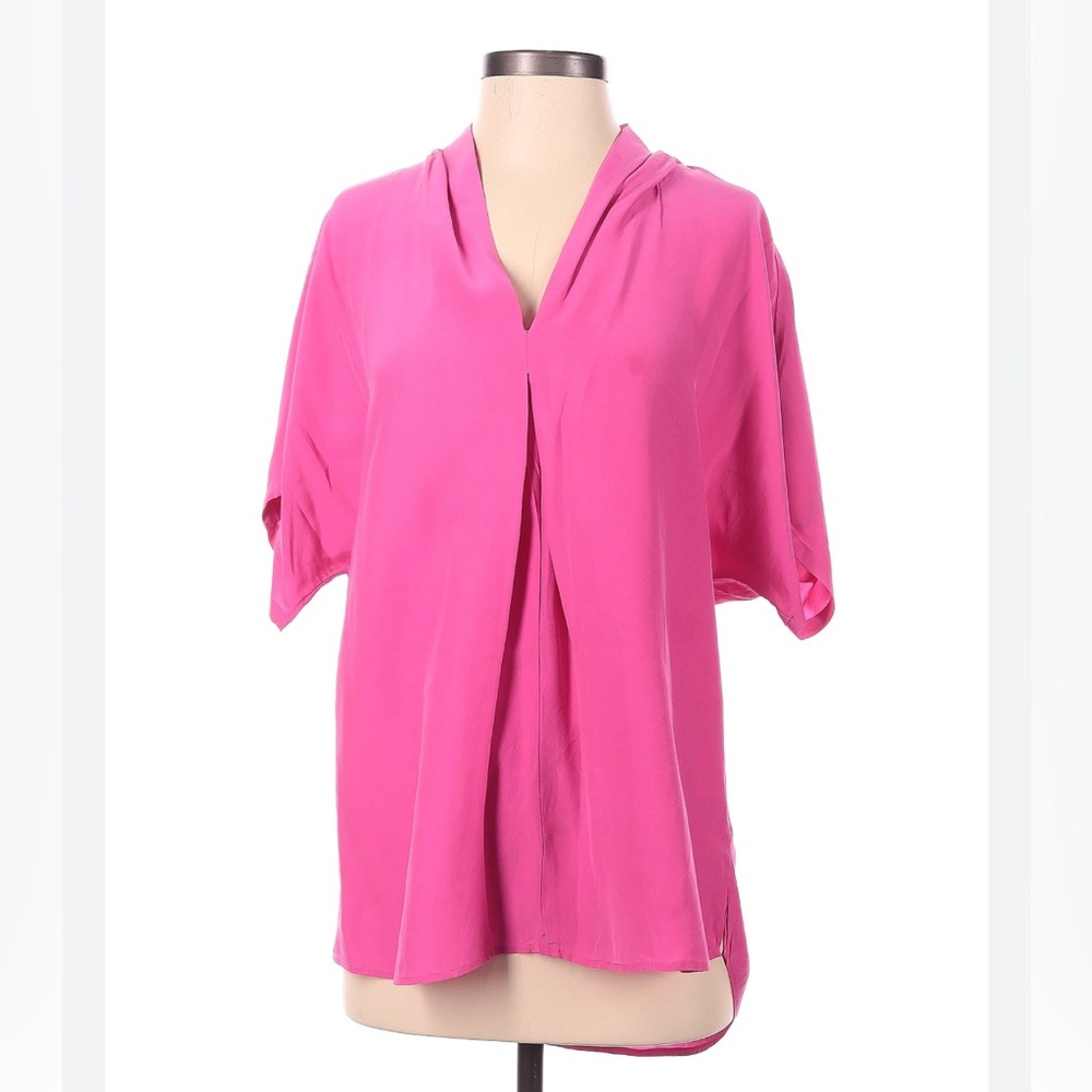 Marie Oliver, 100% Silk Magenta Blouse
